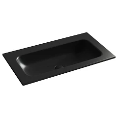 Встраиваемая раковина Ceramicanova Grace 81*45,7 без отверстия под смеситель черная матовая