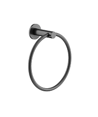 Полотенцедержатель Sancos Base SC9029GG кольцо вороненая сталь