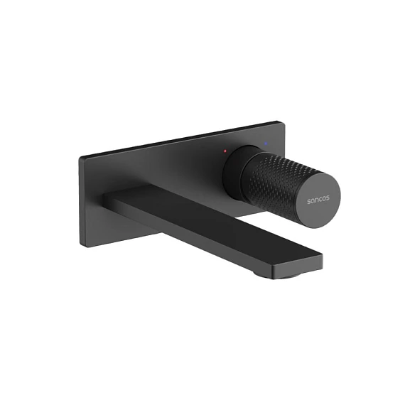 Смеситель Sancos Nexus SC9013MB для раковины скрытый монтаж черный матовый