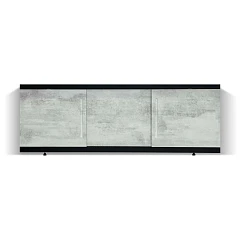 Фронтальная панель Alavann Alt Black 180 раздвижная (купе) серый бетон