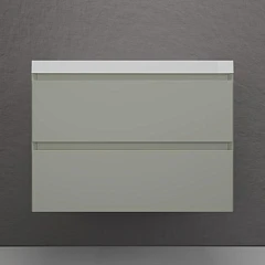 Тумба под раковину Style Line Манхэттен 80 подвесная олива