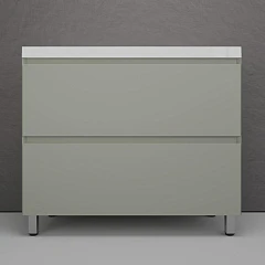 Тумба под раковину Style Line Манхэттен 100 напольная олива