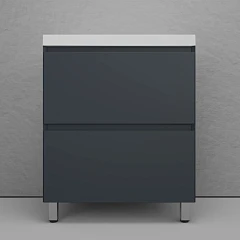 Тумба под раковину Style Line Манхэттен 70 напольная графит