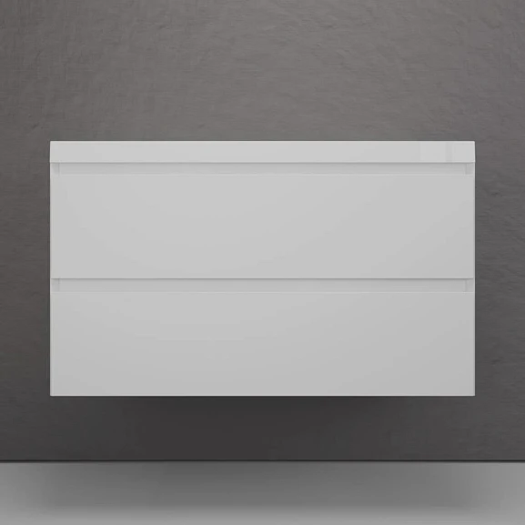 Тумба с раковиной Style Line Манхэттен 100 подвесная белая матовая