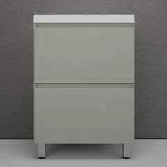 Тумба с раковиной Style Line Манхэттен 60 напольная олива