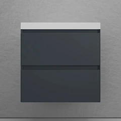 Тумба с раковиной Style Line Манхэттен 60 подвесная графит