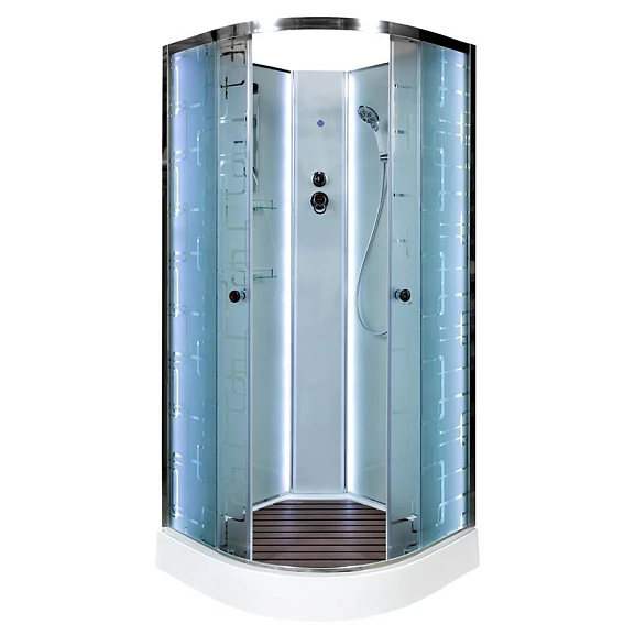 Душевая кабина AvaCan EM1590N 90х90х210 с LED-подсветкой без крыши