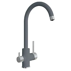 Смеситель Uperwood UPD-Q-01-03 для кухни с функцией подключения фильтра серый