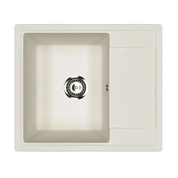 Кухонная мойка Uperwood ECON UPD-201 57,5х49,5 белая матовая