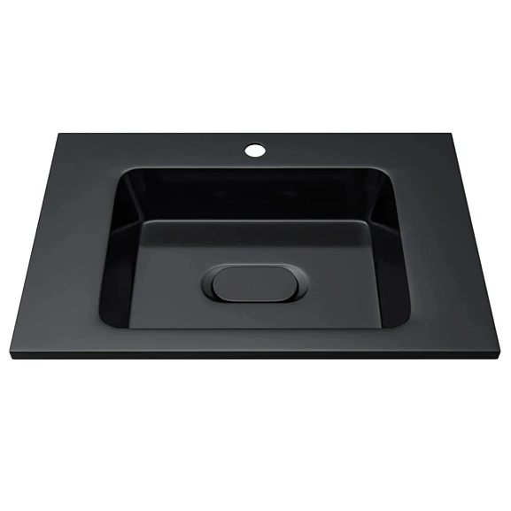 Мебельная раковина Uperwood Modul 65 черная (приобретается в комплекте с тумбой)