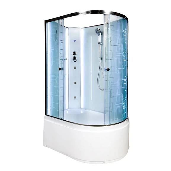 Душевая кабина AvaCan EM4511 110х80х210 L N с LED-подсветкой и гидромассажем без крыши