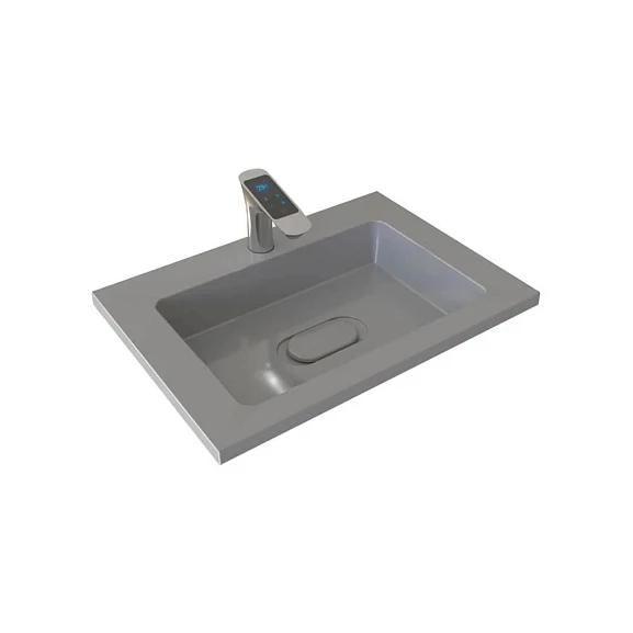 Мебельная раковина Uperwood Modul 65 серая (приобретается в комплекте с тумбой)