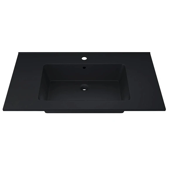 Мебельная раковина Uperwood Parma Quartz 85 черная уголь (приобретается в комплекте с тумбой)