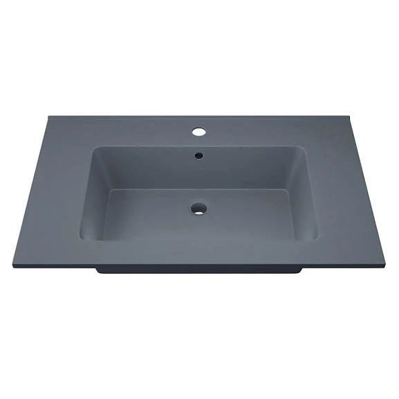 Мебельная раковина Uperwood Parma Quartz 75 серая (приобретается в комплекте с тумбой)