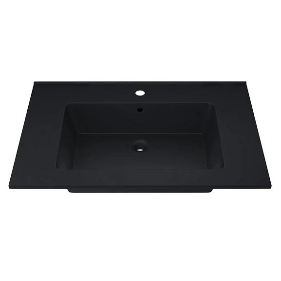 Мебельная раковина Uperwood Parma Quartz 75 черная уголь (приобретается в комплекте с тумбой)