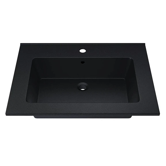 Мебельная раковина Uperwood Parma Quartz 65 черная (приобретается в комплекте с тумбой)