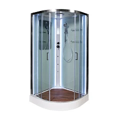 Душевая кабина AvaCan A09 90х90х220 с LED-подсветкой и гидромассажем