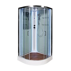 Душевая кабина AvaCan A09 90х90х220 с LED-подсветкой с кнопкой