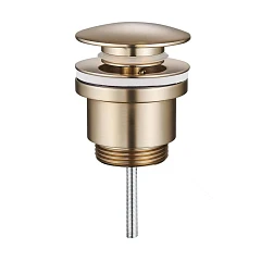 Донный клапан Raglo R600.01.03 1 1/4 без перелива золотой сатин Донный клапан Raglo R600.01.03 1 1/4 без перелива золотой сатин