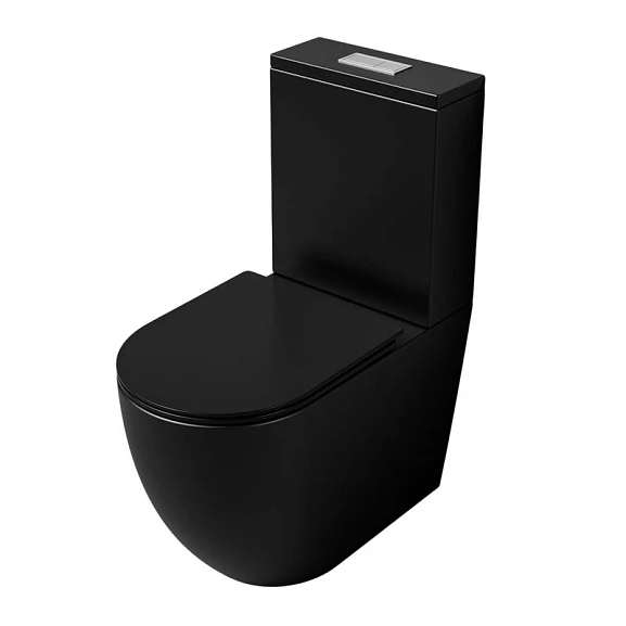 Унитаз-компакт Grossman GR-4494ВМSQ торнадо, черный