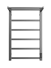 Электрический полотенцесушитель Двин Fj Plaza Neo 50*80 L/R оружейная сталь