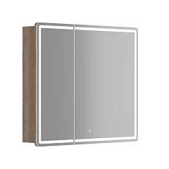 Зеркало-шкаф Sancos Mirror 89*74 с Led подсветкой дуб галифакс натуральный