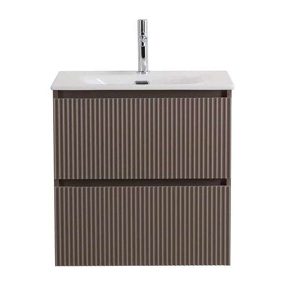 Тумба с раковиной BelBagno Uno 60 бежевая матовая