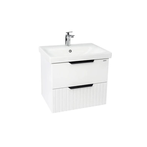 Тумба с раковиной Viant Сицилия VSIC50MDBEL-T2YP 50 подвесная белая матовая (раковина Moduo 50)