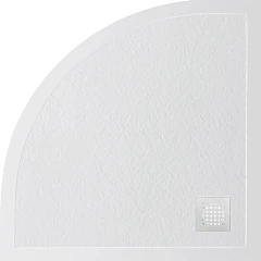 Душевой поддон BelBagno Uno 90*90*3,5 четверть круга белый с сифоном и белой матовой декоративной накладкой Душевой поддон BelBagno Uno 90*90*3,5 четверть круга белый с сифоном и белой матовой декоративной накладкой