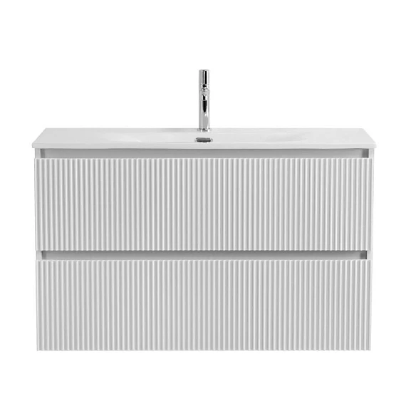 Тумба с раковиной BelBagno Uno 120 Bianco Opaco с двумя ящиками