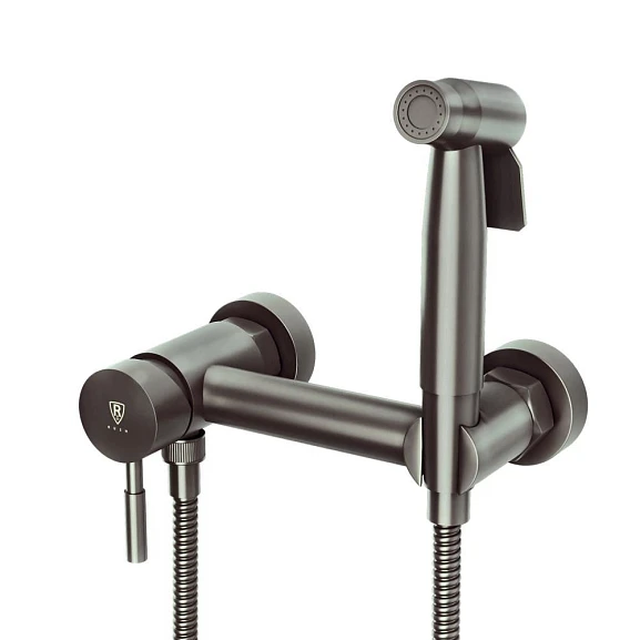 Гигиенический душ со смесителем Rush Melos SUS1101-99Grey графит