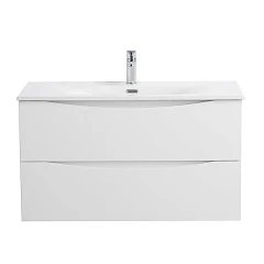 Тумба под раковину BelBagno Marino-Cer-N 100 Bianco Lucido