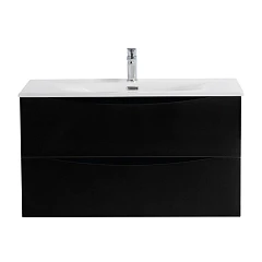 Тумба под раковину BelBagno Marino-Cer-N 100 Nero Lucido