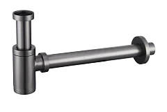 Сифон для раковины BelBagno BB-SMT2-GM оружейная сталь