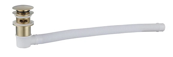 Слив-перелив для ванны BelBagno BB39-OVF-BORO брашированное золото без гидрозатвора