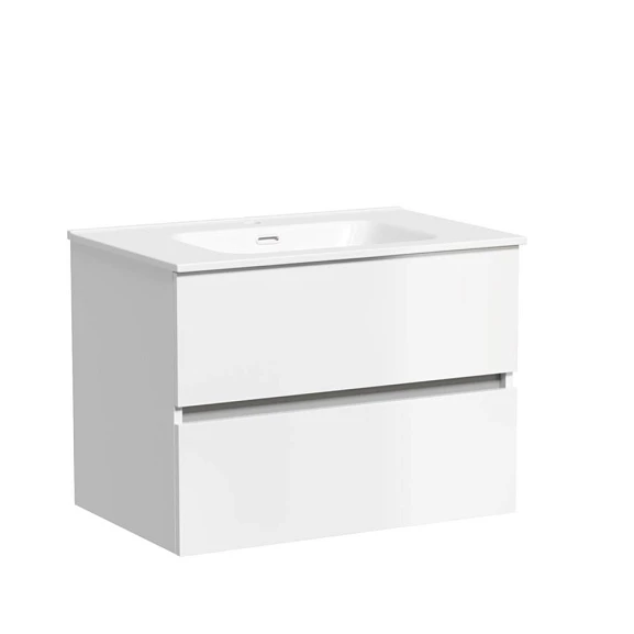 Тумба с раковиной Sancos Urban 70 белый глянец