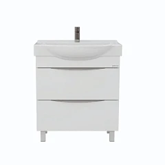 Тумба под раковину Onika Навиа 65 напольная белый глянец