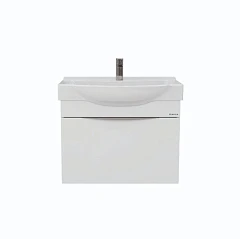 Тумба с раковиной Onika Навиа 65 белый глянец