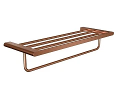 Полка для полотенец Knotlor Oval TR101RB с держателем бронза