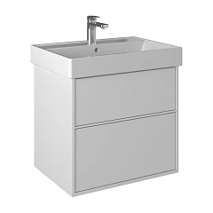 Тумба с раковиной Briz Монца 65 белый глянец