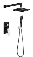 Душевой комплект Boheme Venturo 374-B черный матовый/хром