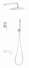 Душевой комплект Boheme Uno 464-2-MW с изливом белый матовый