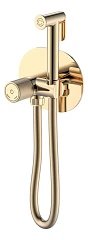 Гигиенический душ со смесителем Boheme Tech 157-G скрытый монтаж золото глянцевое