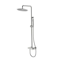 Душевая стойка Boheme Stick 128-NB.4 с изливом брашированный никель, ручка Spirale