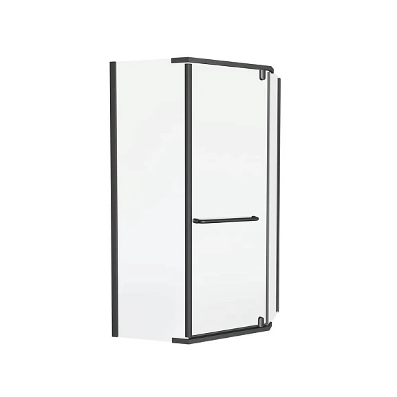 Душевой уголок Knotlor Penta 100*100*200 профиль вороненая сталь без поддона