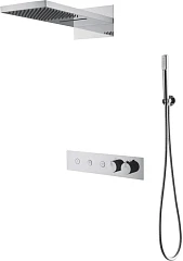Душевой комплект Boheme Fusion 131-CR с термостатом хром