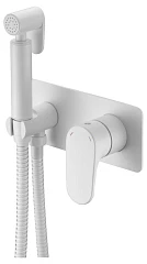 Гигиенический душ со смесителем Boheme Spectre 457-MW скрытый монтаж белый матовый