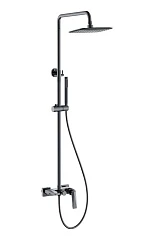 Душевая стойка Boheme Venturo 378-SGM с изливом графит глянец