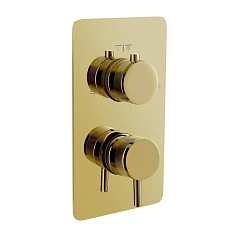 Смеситель Boheme Cell 135-3-G для ванны и душа скрытый монтаж на 3 потребителя золото