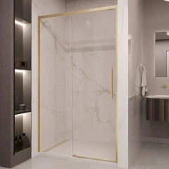 Набор фурнитуры и профиля Vincea Stella KD-VDS-1ST120G для душевых ограждений брашированное золото